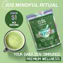 OwlRyze Mushroom Matcha Instant Zen Focus - Ceremonial Grade Matcha Power with 6 Functional Mushrooms, Lion's Mane, Cordyceps & L-Theanine for Calm Focus Energy, Immune Support - 100% Vegan, 30 Servings