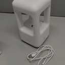 600ml Small Humidifier White - with Anti Gravity Water Flow Visual Effect, Provides Even Humidity for Indoor Plants, Bedroom & Desk, Quiet Portable Operation