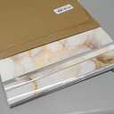 10pcs Marble Peel and Stick Backsplash Waterproof Wall Panels, Self Adhesive Marble Foam Tile, 11.8"x11.8" PVC Wall Panels for Bathroom, Kitchen, Living Room and Laundry Room (Gray and Gold)