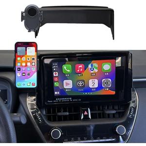Car Phone Holder for 2019-2025 2026 Toyota Corolla/2022-2026 Corolla Cross Accessories,Phone Mount with Dash Organizer for Corolla with 8-inch Screen,Hands-Free Dash Mount Cell Phones Holder
