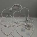 BRIGHTDECK Valentine's Day Window Lights Decorations, 2 Pack 16" Lighted Red Heart Valentine's Day Window Decor, 8 Mode Hanging Light for Valentine, Wedding Wall Indoor Outdoor Decor (2pack, Multicolour)