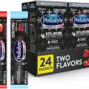 Pedialyte AdvancedCare Plus Electrolyte Powder, Has 33% More Electrolytes and PreActiv Prebiotics, Variety Pack: Berry Frost and Strawberry Freeze, 24 Powder Packets