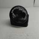 Amazon Basics Air Circulator Fan, Desk Fan for Bedroom, Home and Office, With 90-Degree Tilt Head, 3 Speed Settings, Lightweight (3 LBS), 35 Watts, Black, 11.1"W x 6.3"D x 10.9"H