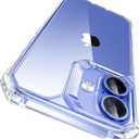 2 x ESR for iPhone 16 Case, Military-Grade Protection with Shock-Absorbing Corners, Scratch-Resistant and Anti-Yellowing Acrylic Back, Slim Protective Phone Case, Air-Armor Series, Clear