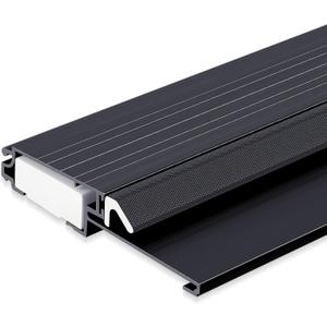 Tandefio 1 Pcs 4-9/16"x1"x36" Exterior Door Threshold Heavy Duty Aluminum Outswing Fixed Bumper Sill, Composite Material Base with Aluminum Top and Seal Outswing Door Threshold (Black)