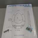 Elongated Toilet Seat 18.5" - Soft Close, Durable PP Toilet Seat, Easy Installation & Removal, Fits Most Toilet Bowls