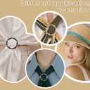 18Pcs Shirt Ties Clips for Women Silk Scarf Ring Clip T-Shirt Buckle Ring Clip Metal Round Circle Clip Clothes Clip Rings Buckle Clip for Hat, Belt,Scarves,T-Shirt (6-Colors)