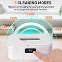 2 x snawowo Ultrasonic Jewelry Cleaner Machine- 28oz/800ml 49KHz Professional Retainer Cleaner |5 Timers LED Display |304 Stainless Steel Tank for Jewelry, Dentures, Retainers, Glasses, Rings, Watch Strap