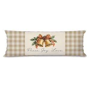 Evcprz Blue Winter Christmas Snowflake 20x54 Body Pillow Cover with Zipper, Blue Christmas Decor, Winter Snowflake Xmas Holiday Long Body Pillow Pillowcase for Couch Bed, Double-Sided