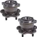 AUQDD 512548 x2 (For AWD Models) Rear Wheel Hub and Bearing Assembly Compatible With 15-22 Nis-san Murano, 13-20 Pathfinder /2013-2020 Infi-niti JX35 QX60# HA590560 43202-3JA0B
