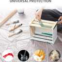 Voomey 6-Pack Plastic Drop Cloth 9x12 Feet - Waterproof and Clear Drop Cloth for Painting Sheet - Plastic Sheeting - Furniture Protection, and Floor Covering