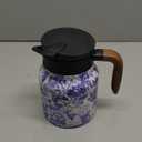 Vintage Pattern Coffee Carafes, 35 Oz/1 Liter - Hot and Cold With Infuser, Perfect for Parties/Home Use(Blue and white porcelain)