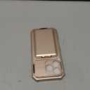 SSLOTSCASE for iPhone 17 Pro Case with Wallet & Sliding Lens Cover & Kickstand & Credit Card Holder & Camera Stand, Military-Grade Protection Hard Phone Case Cover for iPhone 17 Pro 6.3'', Rose Gold