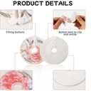 30 Packs G Tube Button Covers Gtube Button Pads Holder, Cotton Feeding Tube Pads Peritoneal Abdominal Dialysis Peg Tube Supplies Feeding Tube Supplies for Nursing Care
