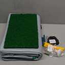 Sticky Golf Chipping Game Set - 6x6 ft Metal Frame Option with Adjustable Clubs, 25 Sticky Balls, Turf Chipping Mat & Scoreboard - Backyard Golf Target Game for All Ages for Indoor/Outdoor Practice