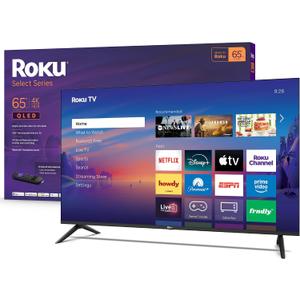 Roku Smart TV 2026 65-Inch Select Series, 4K QLED TV Roku TV with Voice Remote Flat Screen QLED Television with Wi-Fi for Streaming Live Local News, Sports, & Movies Bluetooth Headphone Mode