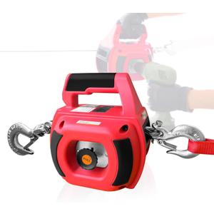 Portable Drill Winch 750 LB Pulling Capacity with 40 Feet Alloy Steel Wire Rope | Hand Winch for Lifting & Dragging