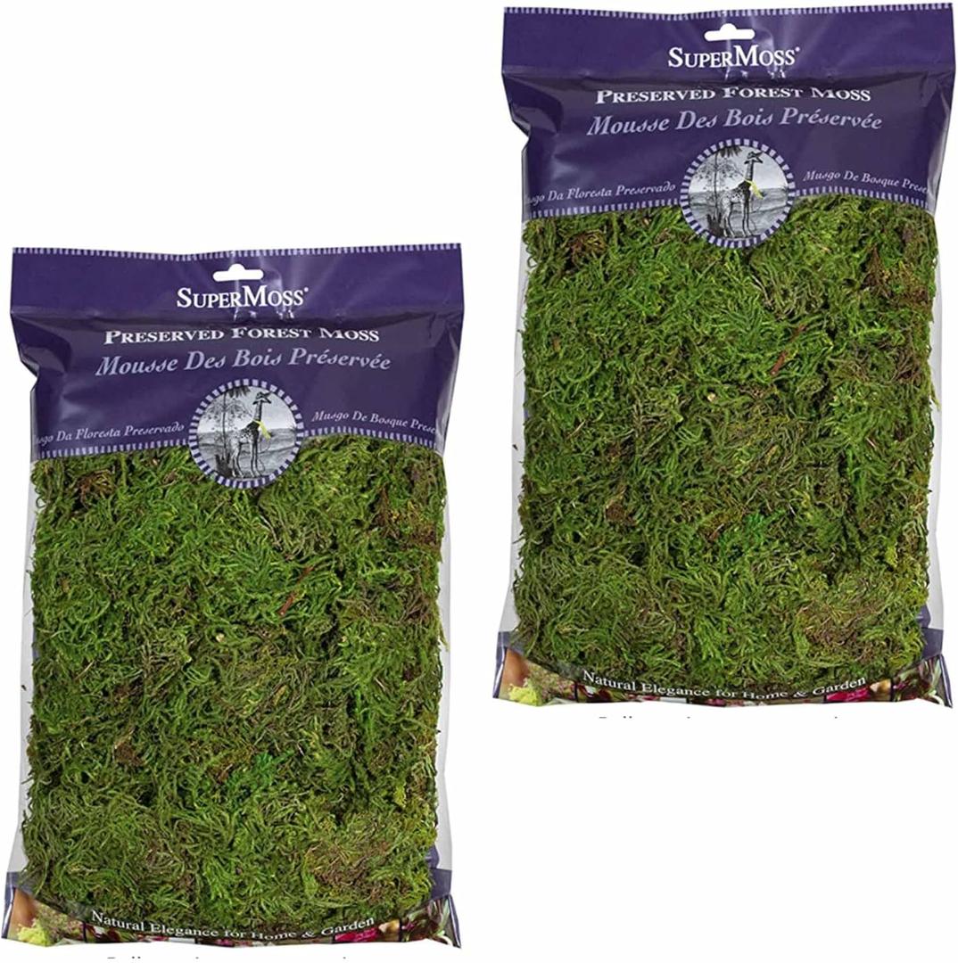 SuperMoss Forest Moss (2 Pack, 8oz) - Modern Garden Moss