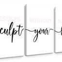 Spa Wall Art Set of 3 Blush Pink Body Sculpting Wall Decor Spa Salon Pictures and Wall Art Girl Esthetician Artwork Poster Prints for Spa Massage Room Girl Room Bedroom 16x24 Inch Wrapped Canvas