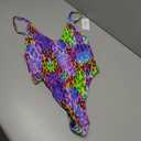 Women's Thong One Piece Swimsuit Sexy High Cut Bathing Suits (Medium, Purple Leopard)