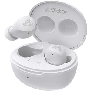 JVC HA-A6T Gumy Mini Wireless Bluetooth Headphones, 23 Hours Battery, Quick Charge, Touch Control, IPX4 (White)