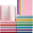Oucaru 80 Pack Small Pocket Notebook, Mini Blank Notebook 3.5 x 5.5 Inches, Small Journals Notepad for Kids Students Office School Supplies, 12 Rainbow Color, 30 Sheets/60 Pages