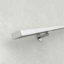 Muzata 10Ft Pre-drilled Stair Handrail 1"x2" Rectangular Brushed Wall Mounted Handrail Stainless Steel Safety Hand Rail Indoor Outdoor Stair Hand Railing Wood Concrete Brick Wall HK28 SL4