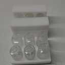 ComSaf Glass Bud Vases Set of 12, Small Diamond Bud Vases in Bulk, Mini Flowers Vases for Centerpieces, Vintage Bottle for Table Decorations, Wedding Decor, Recepetion, Home, (Clear)