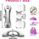 Grab Bars for Shower,Shower Handle with 3 Heavy Duty Suction Cups, Removable Bathtub Handrails for Elderly, No Drilling Waterproof Bathroom Safety Grip