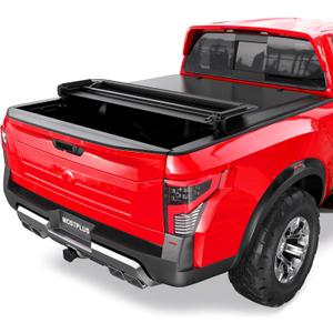 MOSTPLUS 6.5FT Quad Fold Soft Truck Bed Tonneau Cover Compatible with 2016-2026 Nissan Titan | Fleetside 78Inch On Top