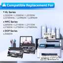 DR730 Drum Compatible with Brother DR-730 Toner MFC-L2710DW DCP-L2550DW | 2-Pack, 12000 Pages Each, Easy Install, No Streaks Ghosting, Sharp Prints for Home & Office Mass Printing, Toner Not Included