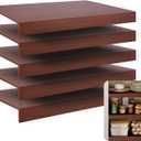 Wood Wire Shelf Covers - 5Pcs Durable Soild Wood Wire Rack Covers Wire Shelving Cover for Pantry Closet Kitchen Bathroom Storage Organization 24" W x 12" D