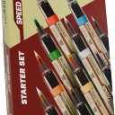 The Army Painter, Speedpaint Marker Starter Set, 10 x 6ml Speedpaint 2.0 Markers, 9 Contrast Paint Markers & 1 Metallic Acrylic Paint Marker