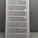 HVAC Premium 32 x 14 Duct Opening Steel Return Air Filter Grille, for 1-inch Filter, Removable Door, Flat Stamped HVAC Vent Cover Grille, Outer Dimensions 34.5 x 16.5