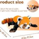 3D Printed Animals - Articulated Red Panda Toys, Flexible Animals Toy Statue,Movable Joints,Fidget Toys, Kid Desk Home Office Decor, Birthday Halloween