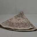 Round Rug Living Room Rugs: 6Ft Washable Boho Neutral Large Circle Soft Indoor Floral Stain Resistant Floor Farmhouse Carpet for Bedroom Nursery Kids Playroom Office Dining Room Dorm Home- Beige Brown