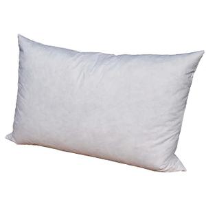 Pillowflex 5% Duck Feather by 5% Down Pillow Inserts for Decorative Shams - Comfy and Lump-Free Luxury Rectangular Duck Feather Pillows, 100% Cotton White Shell for Sleeping,  15L x 24W