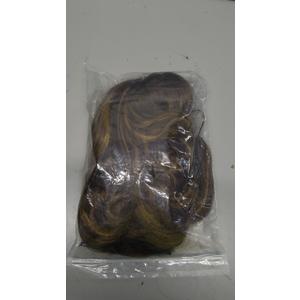 V Part Long Body Wavy Wig Synthetic V Shap Wigs for Black Women Full Head Clip In Hair Glueless Synthetic Wigs Highlight Blonde (Brown With Blonde)