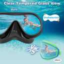 Kids Swim Goggles Mask with Nose Cover 3-16, Unique Frame Design 180 Clear View Tempered Glass No Leak for Pool Beach