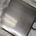 G.E.T. SSTPD-1915-ANT Heavy-Duty Metal Serving/Ottoman Tray with Handles, 19" x 15", Hammered Bronze