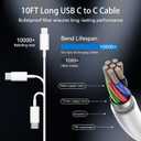 iPhone 17 16 15 Pro Max Charger Fast Charging, 10 FT iPhone Charger Fast Charging USB C Charger Cable Cord Long with 20W PD iPhone 17 Chargers Block for Apple iPhone 17/17 Pro Max/17 Air/16/15, iPad