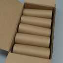 10 Pcs 75g/2.5oz Paperboard Deodorant Tubes Refillable Cardboard Tubes Empty Solid Perfume Container Lotion Sticks Jars for DIY Cosmetic Samples Deodorant - Brown