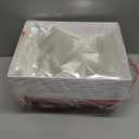 Yeaqee 36 Pcs 12 Pack 12 x 10 inch Christmas Baskets for Gifts Empty Santa Belt Cardboard Baskets Bags Kit Red Pull Bows Wine Basket for Xmas