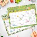 Gannyfer Desk Calendar 2026-2027, Large 22" x 17" Desk Calendar, 18-Month Desk/Wall Calendar, Use from Now to Mar 2027, Thick Paper with Plastic Cover for Home, School, Office (2 Binder Clips Included)