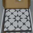 16-Sheet Peel and Stick Floor and Wall Tile for Bathroom Kitchen Shower, 9" x 9" Marrakech SPC Self-Adhesive Vinyl Flooring, Patterned Groutable Backsplash Tile, Cover 9.12 Sq Ft.