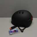 Bike Helmets for Adults - Front and Rear LED Lights Adjustable Bicycle Helmet for Adults Men Women Scooter Helmet for Commuting, Road Biking, Skating, Scooter (X-Large 61-64CM, Black)