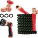 Pocket Hose Ballistic Double UV Edition 50 FT Expandable Garden Hose w/Pocket Pivot Swivel Connector, Anti-Burst Sleeve Reinforced w/Bulletproof Fiber, Lightweight, No-Kink, Compact, AS SEEN ON TV