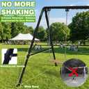 Porch Swing Stand, Adjustable Height Heavy Duty Metal Swing Stand
