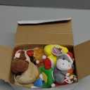 Hollowfly 15 Sets Christmas Plush Bulk Mini Stuffed Animals with Xmas Cards Mini Plush Toy with Hat for Xmas Party Favors Christmas Classroom Prizes Gifts Exchange Stocking Fillers