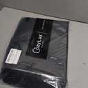 CozyLux Satin Sheets King Size Sheet Set - 4 Piece Silky King Sheets, Luxury Black King Bed Set with Smooth and Soft Microfiber, Includes 1 Fitted Sheet, 1 Flat Sheet and 2 Pillowcases
